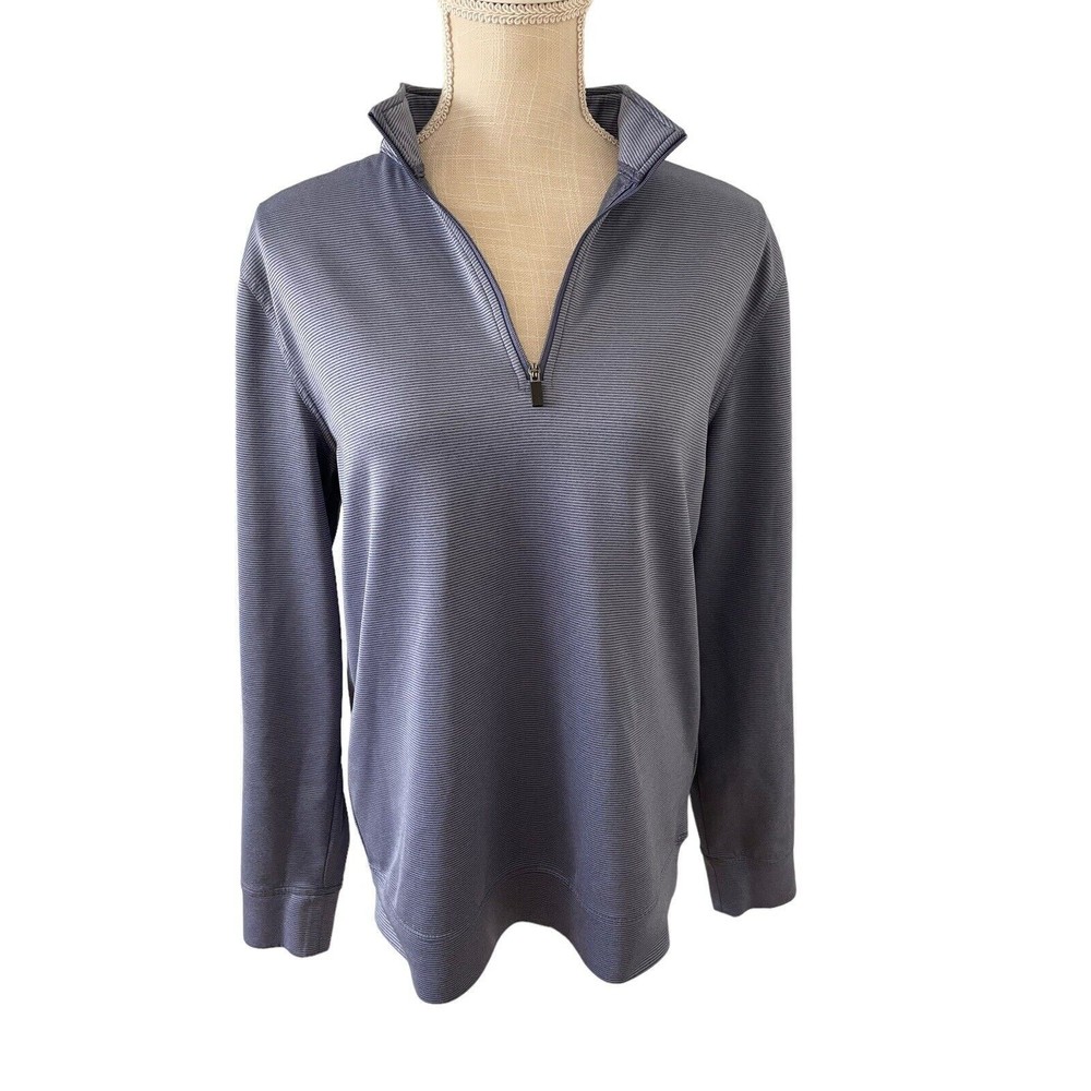 Hickey Freeman Quarter 1/4 Zip Pullover Mens S Stretch‎ Performance Wick Golf